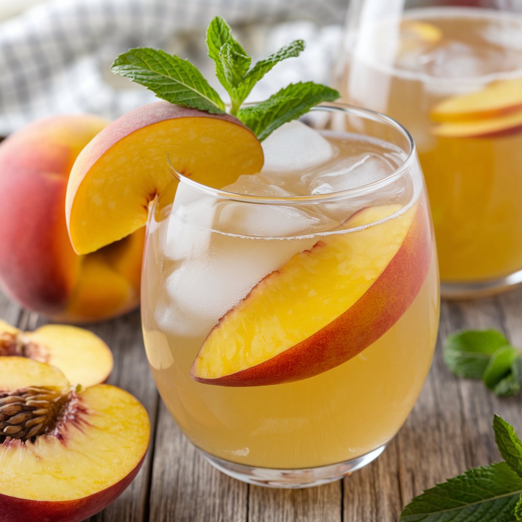 white wine peach sangria