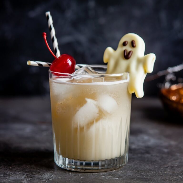 Ghostly White Russian Halloween Drink