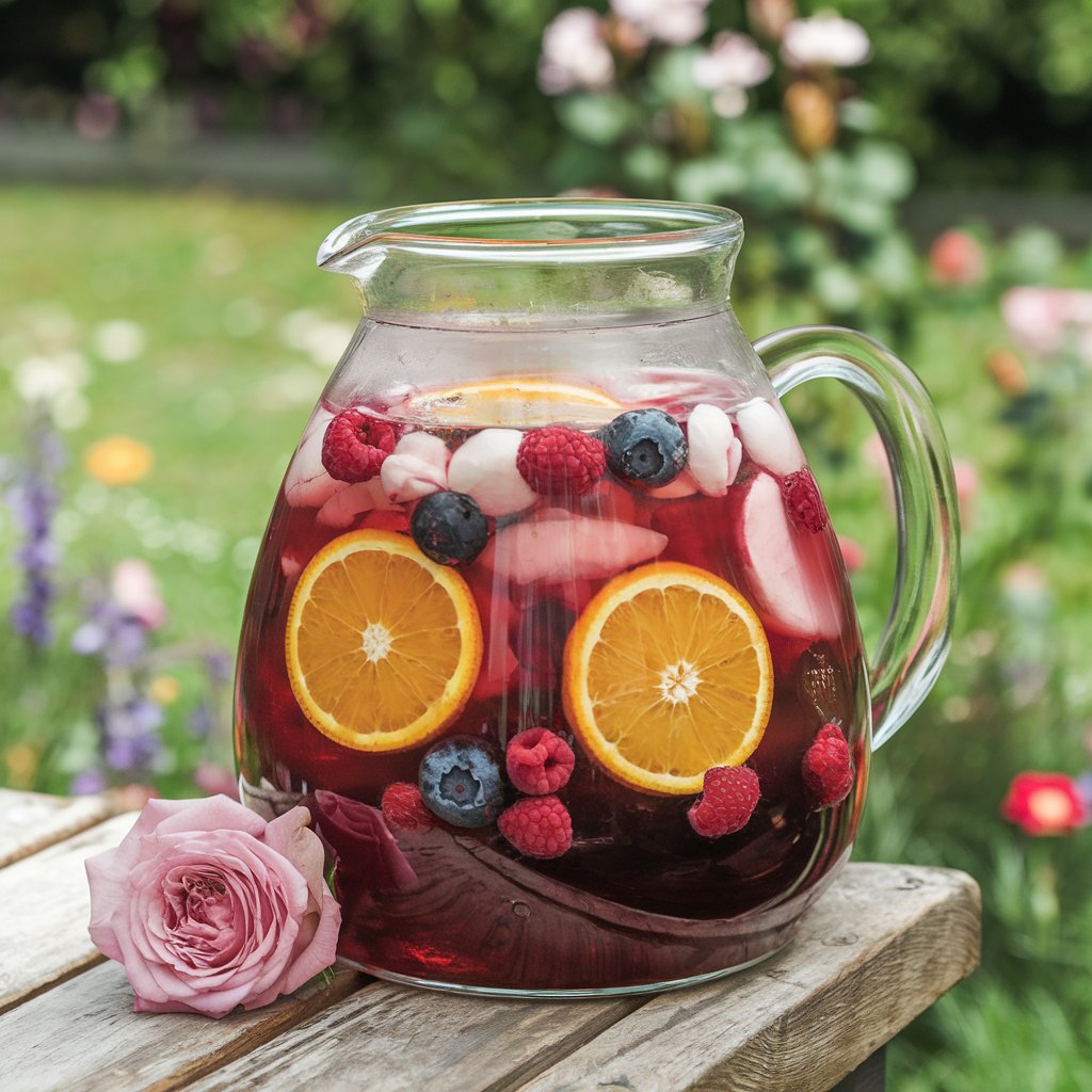 rose summer berry sangria