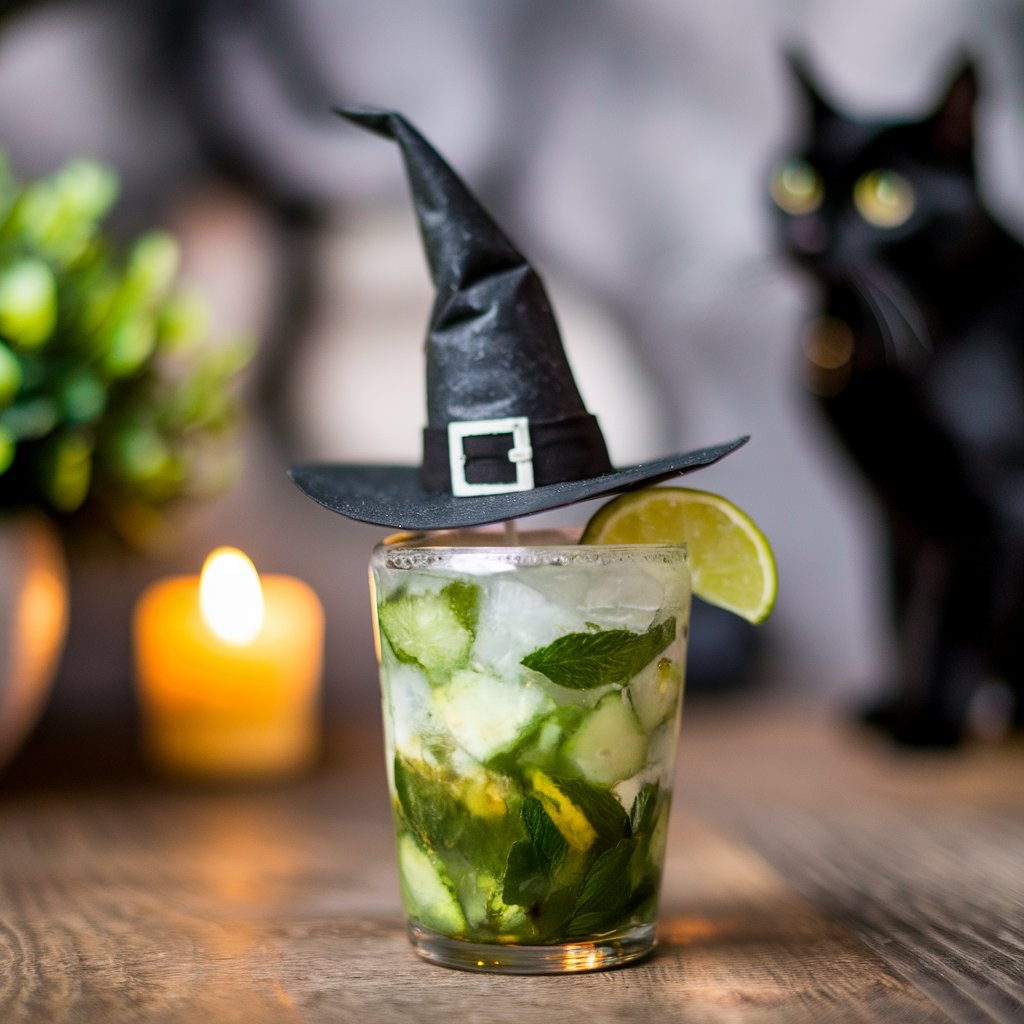 Wicked Witch Mojito Halloween Drink