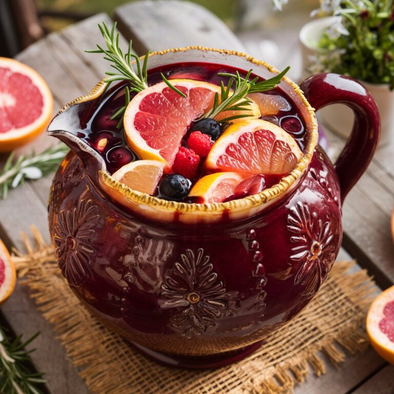 Grapefruit and Rosemary Sangria