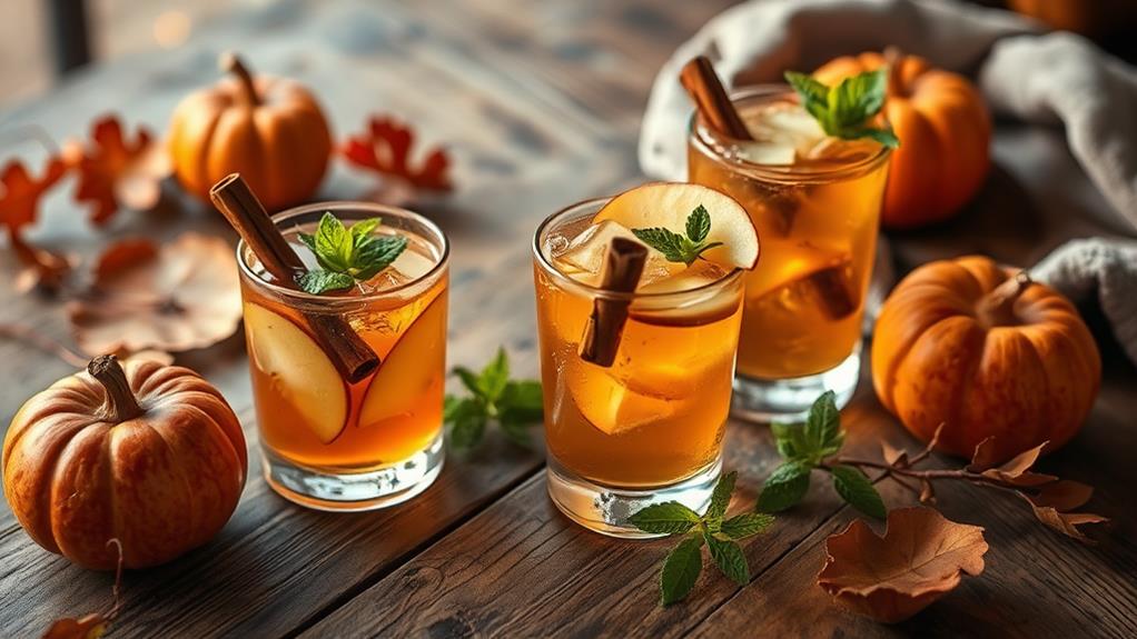 bourbon infused cider cocktail