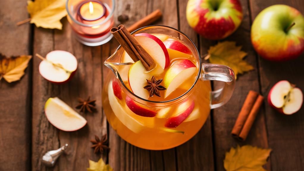 festive autumn fruit drink