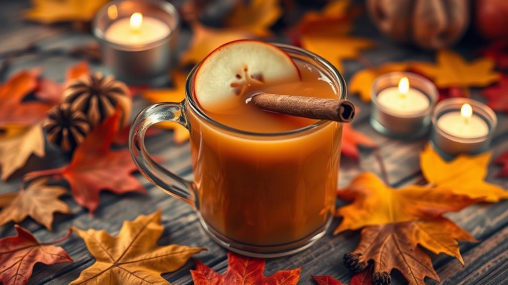 warm spiced apple cocktail