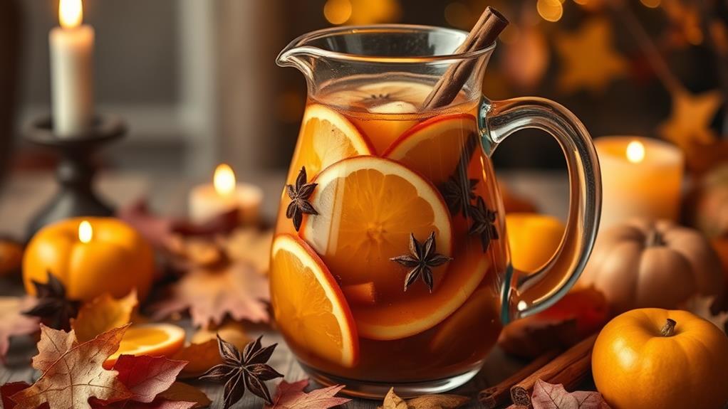 warm spiced apple sangria