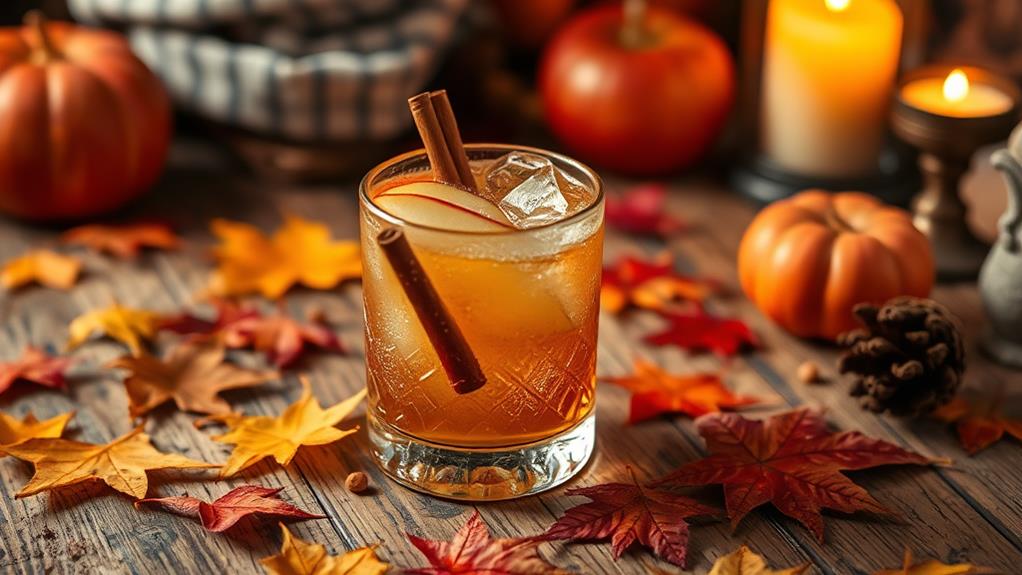 whiskey infused apple cider cocktail