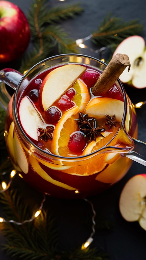 autumn inspired fruit beverage