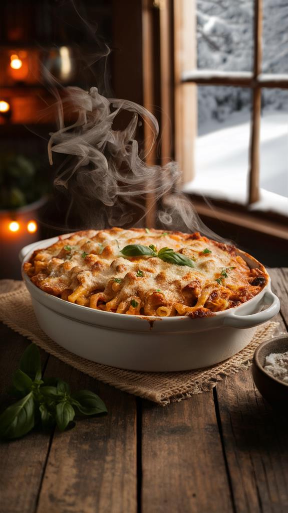 cheesy baked ziti casserole