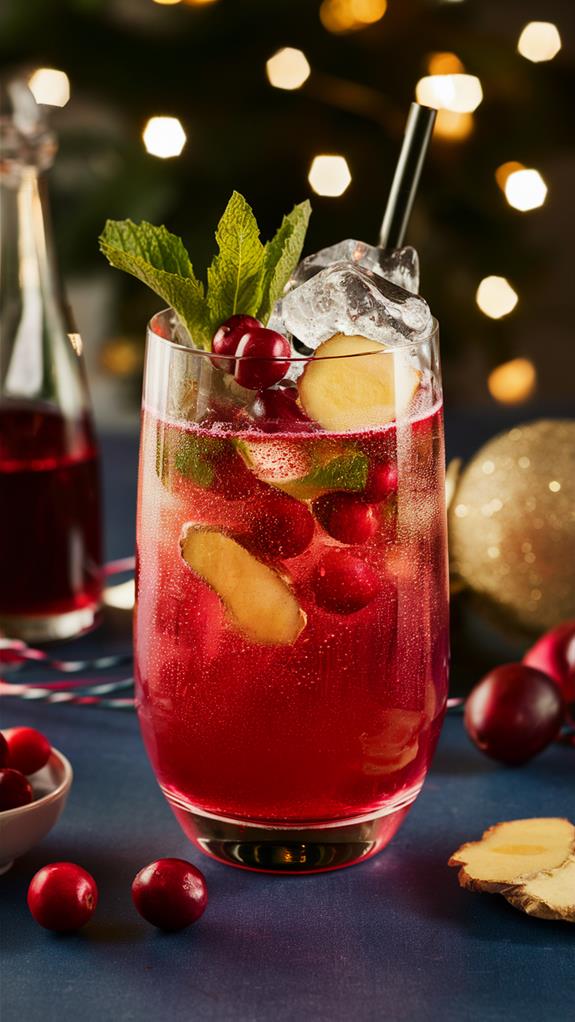 cranberry ginger cocktail recipe