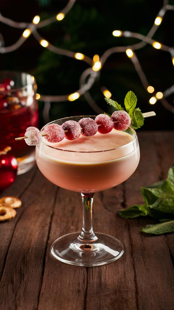 cranberry infused brandy cocktail