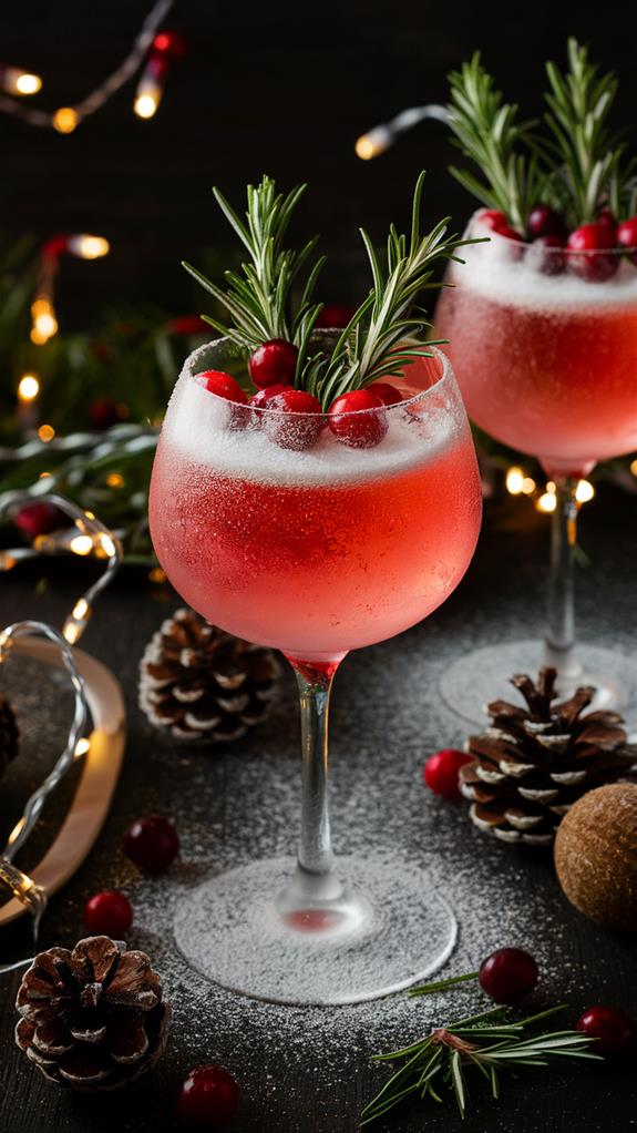 cranberry infused gin cocktail