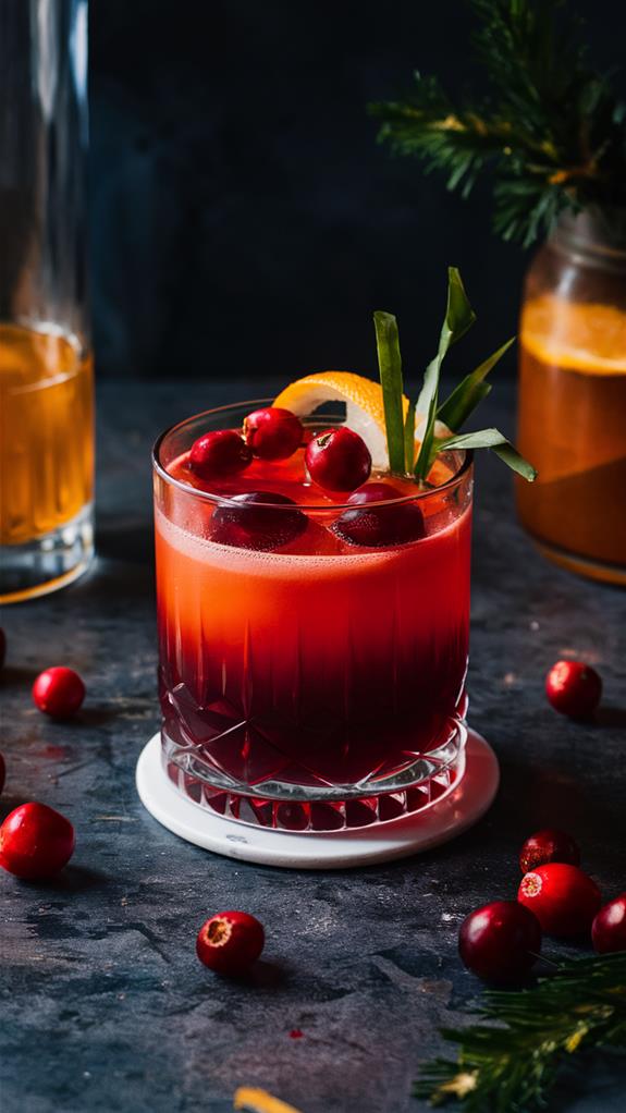 cranberry infused tequila cocktail