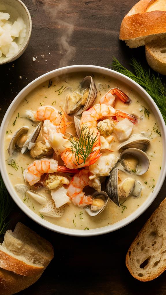 creamy seafood soup delight