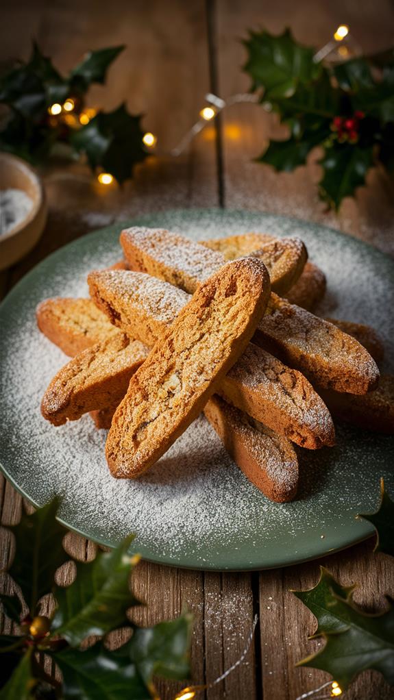 crunchy almond flavored cookies