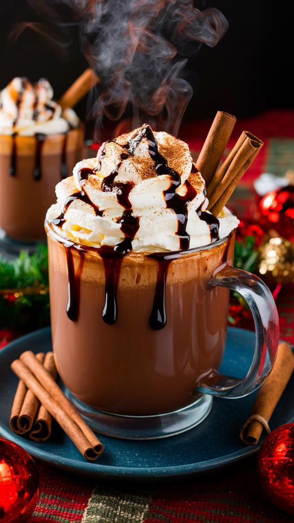 decadent festive chocolate beverage