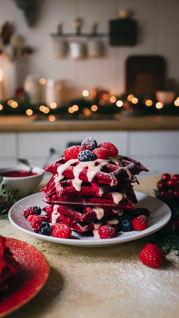 decadent red velvet breakfast