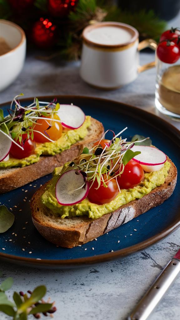 delicious avocado toast platter