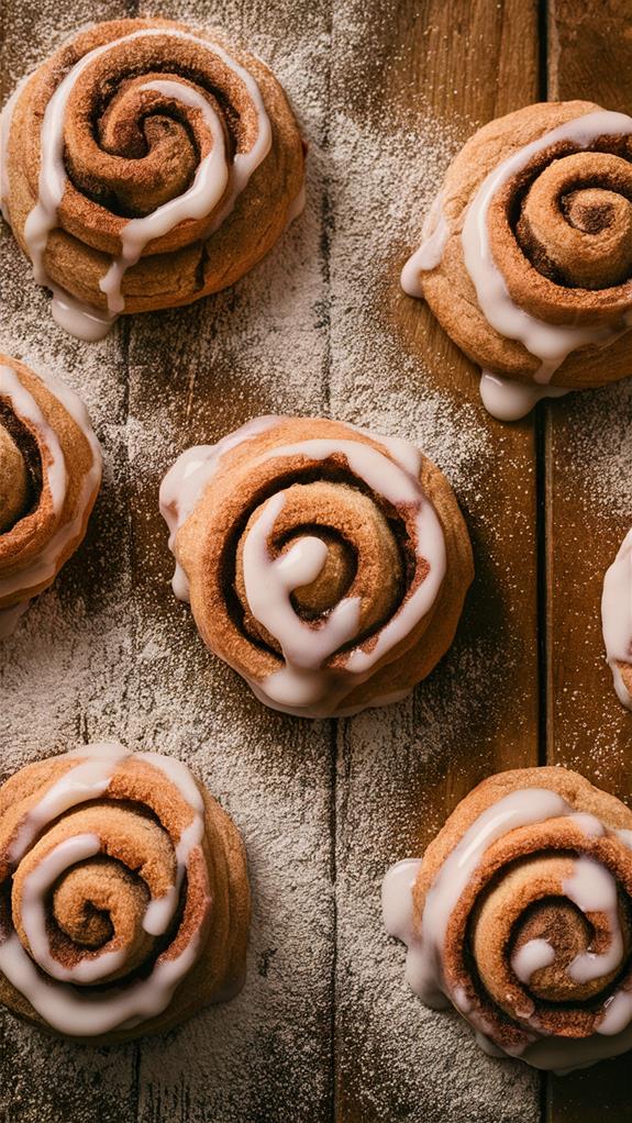 delicious cinnamon roll cookies