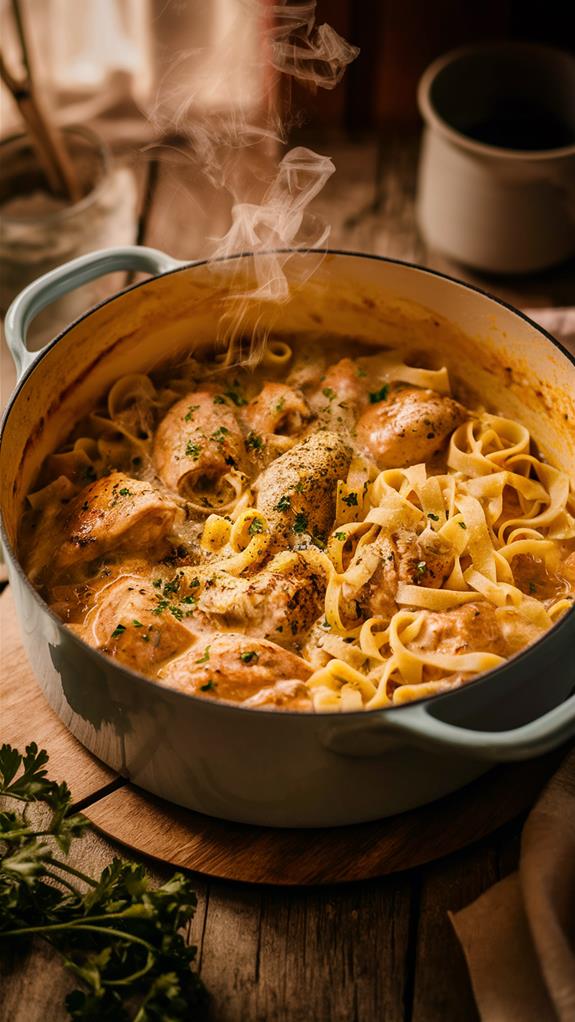 delicious creamy pasta dish