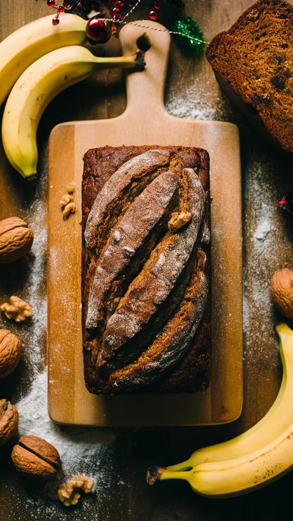 delicious nutty banana loaf