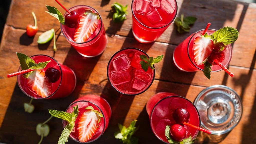 delicious red drink creations