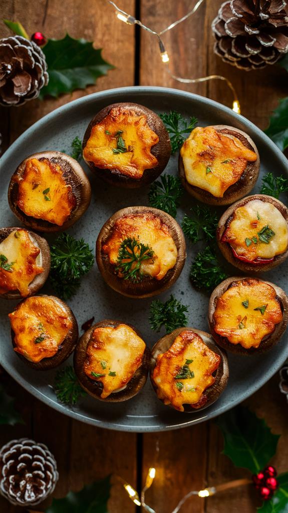 delicious stuffed mushroom appetizer