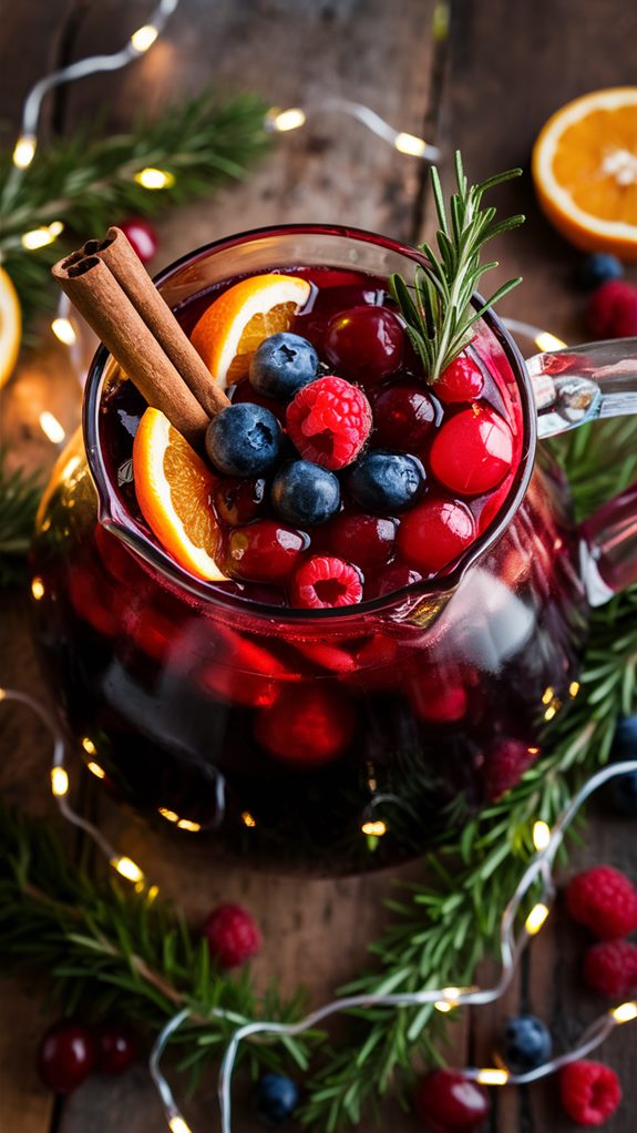 festive berry sangria delight