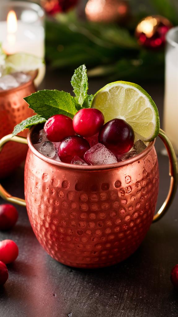 festive cranberry cocktail delight