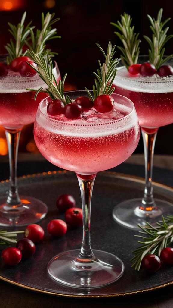 festive cranberry cocktail delight