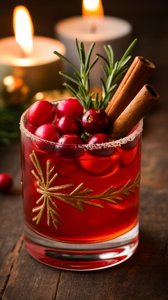 festive cranberry rum delight