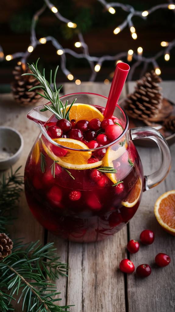 festive cranberry sangria recipe