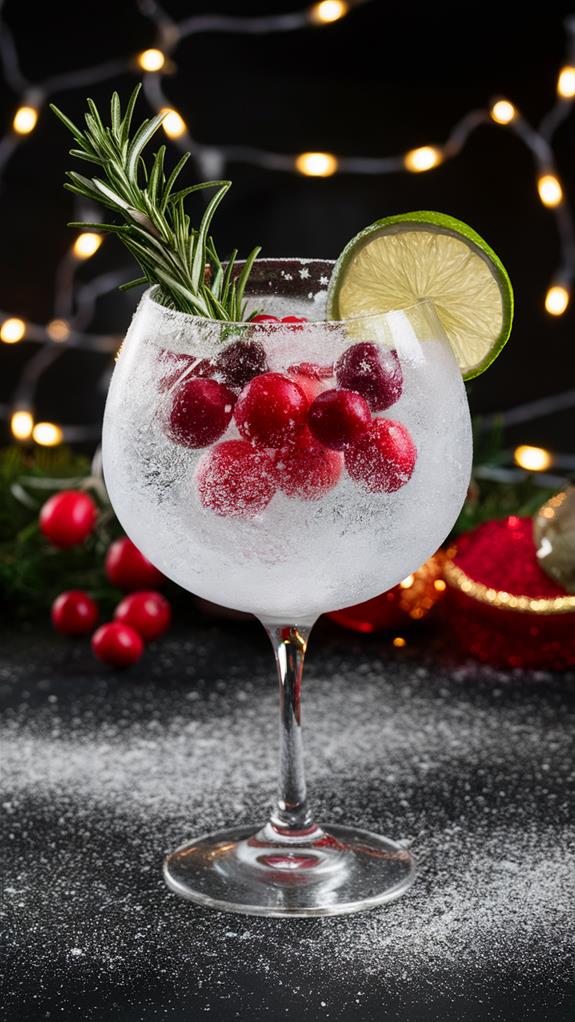 festive gin and tonic