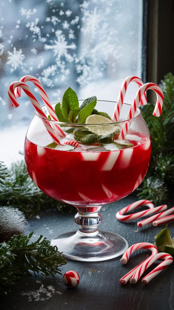 festive minty beverage delight