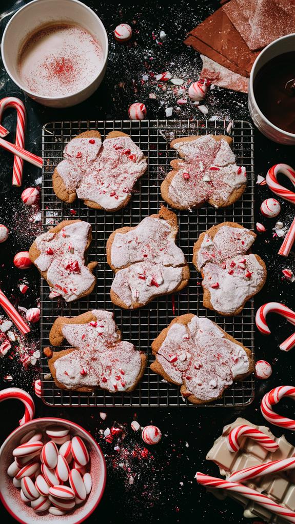 festive peppermint bark treats