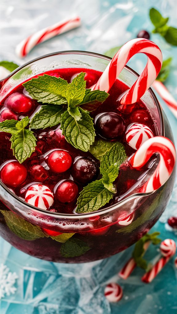 festive peppermint sangria recipe