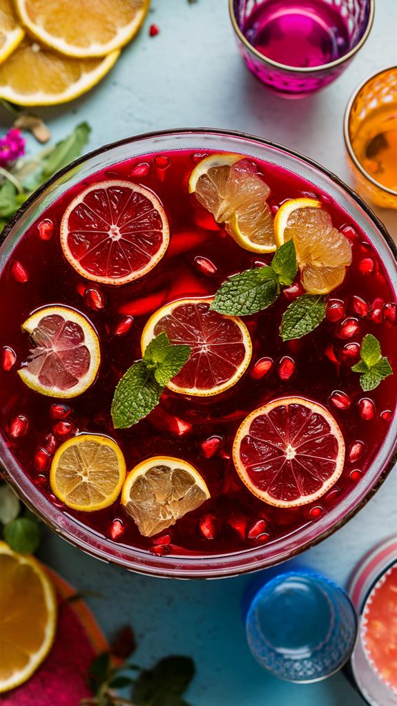 festive pomegranate drink recipe