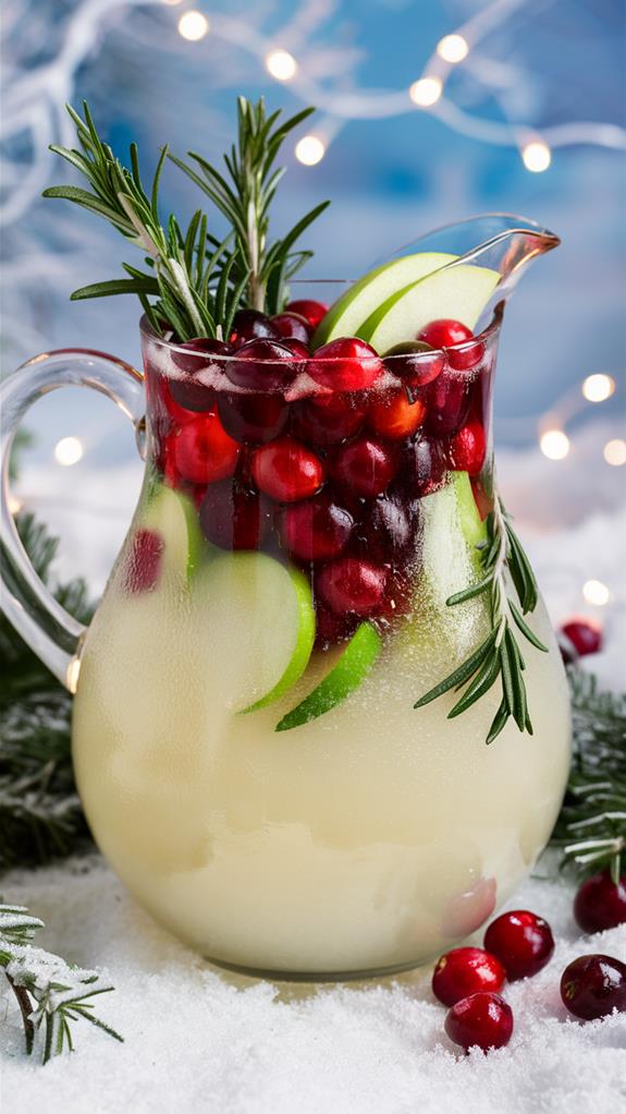 festive seasonal fruit drink