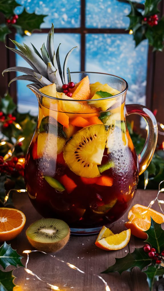 festive tropical fruit punch