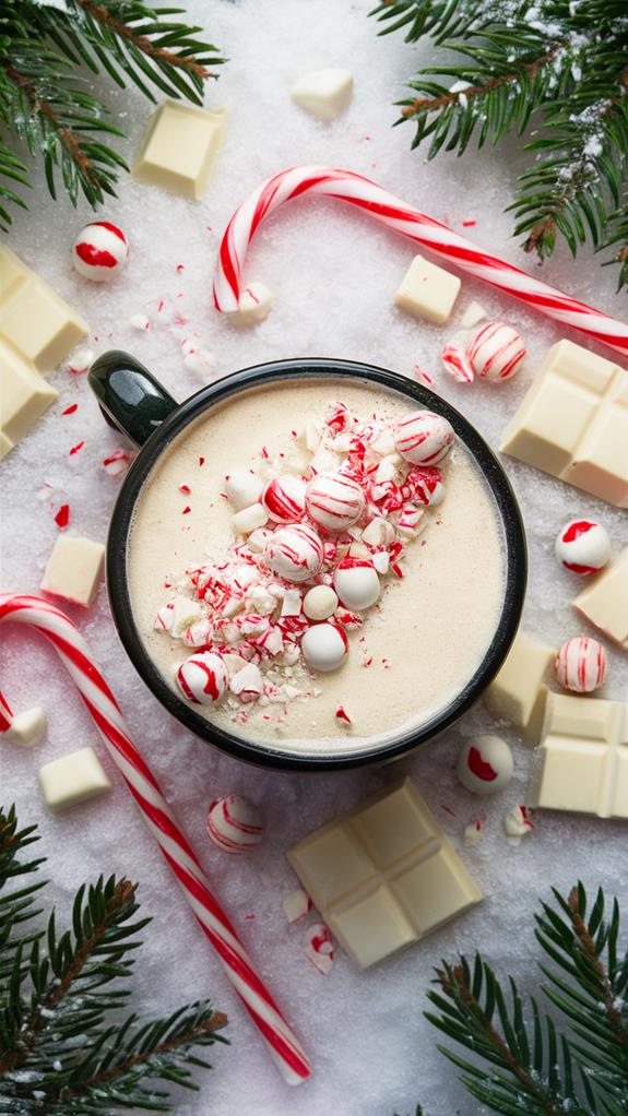 festive white chocolate treat