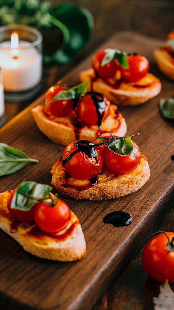 garlic infused toasted bread