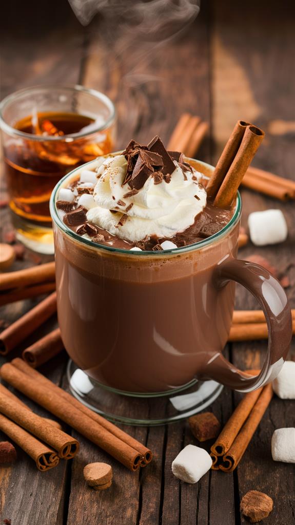 indulgent spiked hot cocoa