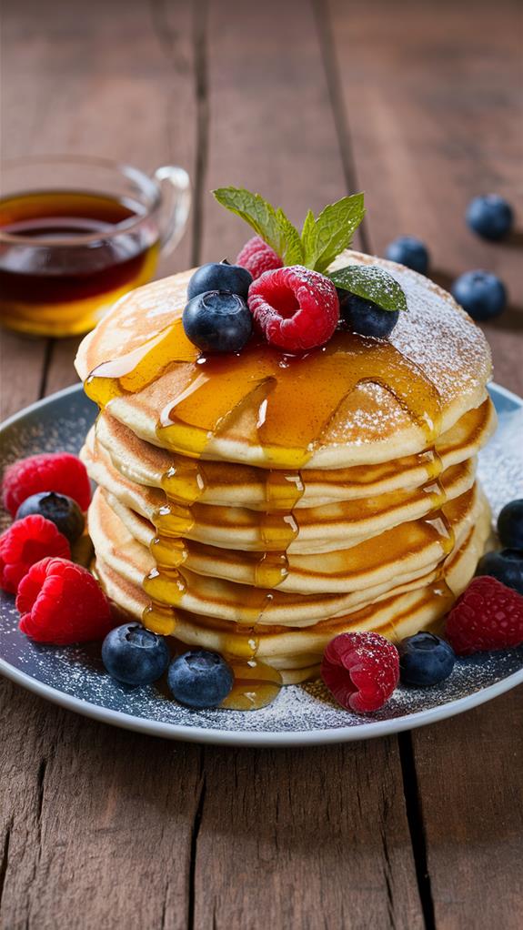 lemon infused ricotta pancakes