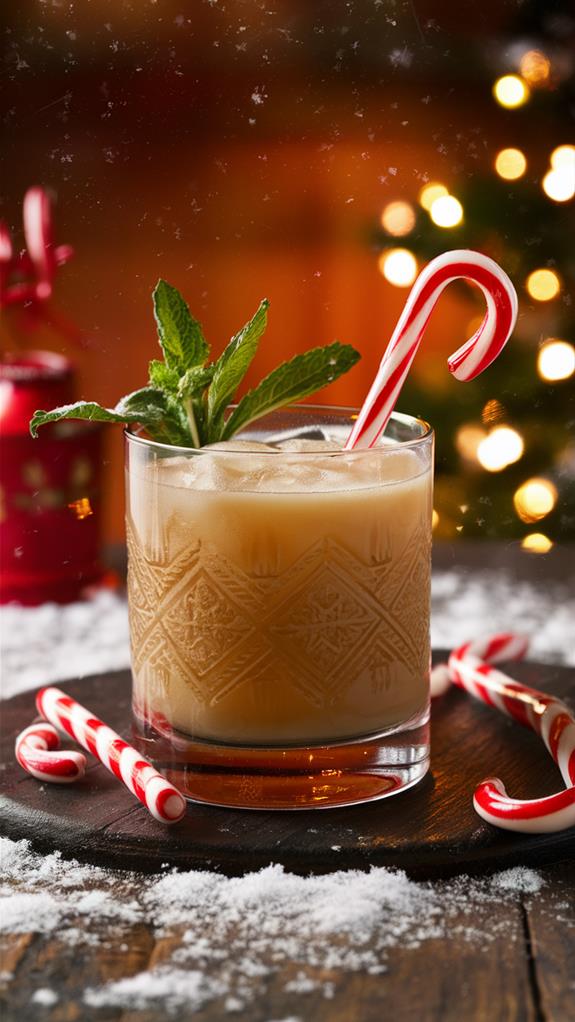 minty festive cocktail delight