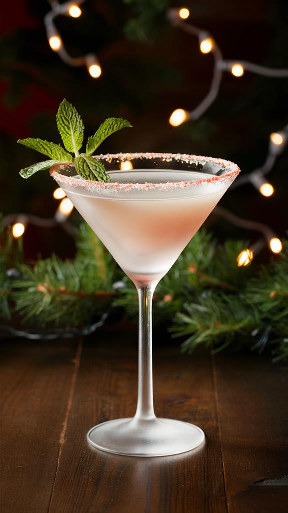 minty holiday cocktail delight