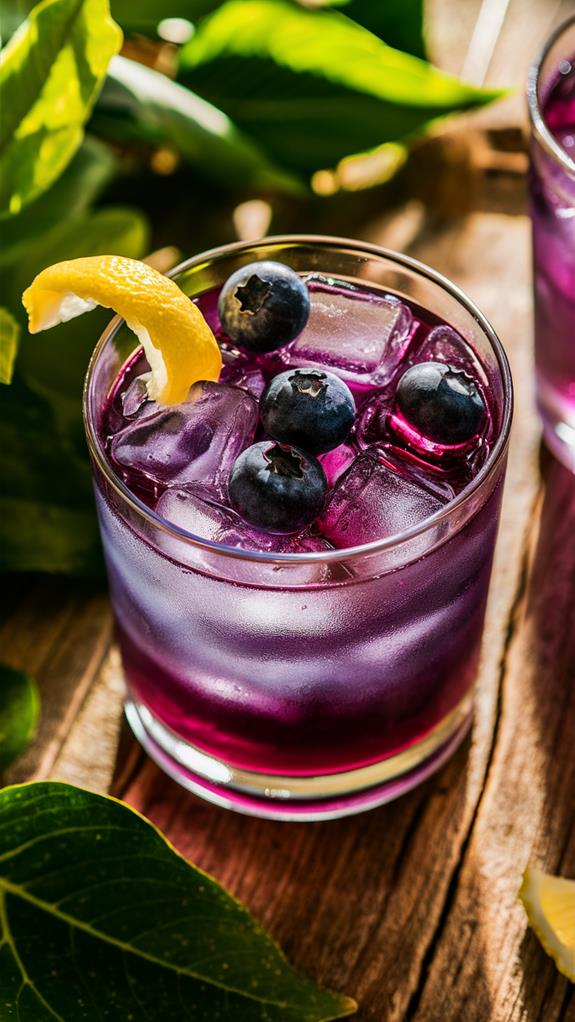 refreshing blueberry citrus drink