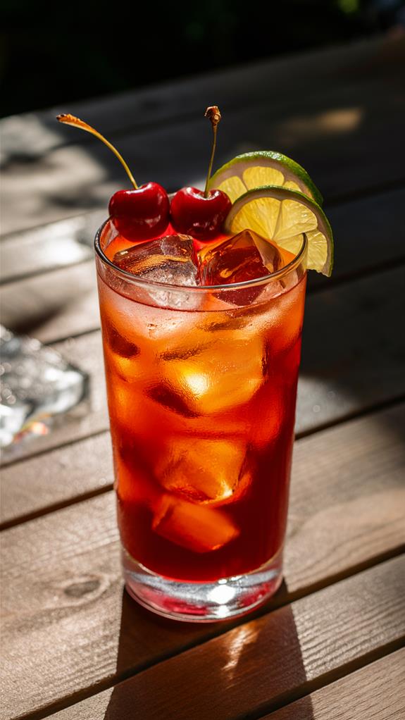 refreshing cherry lime beverage