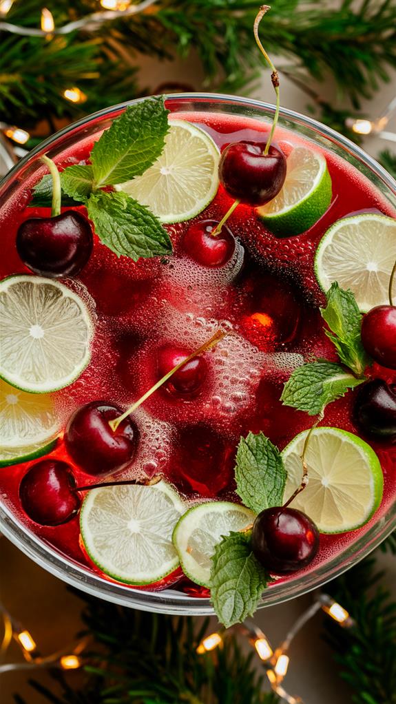 refreshing cherry limeade beverage