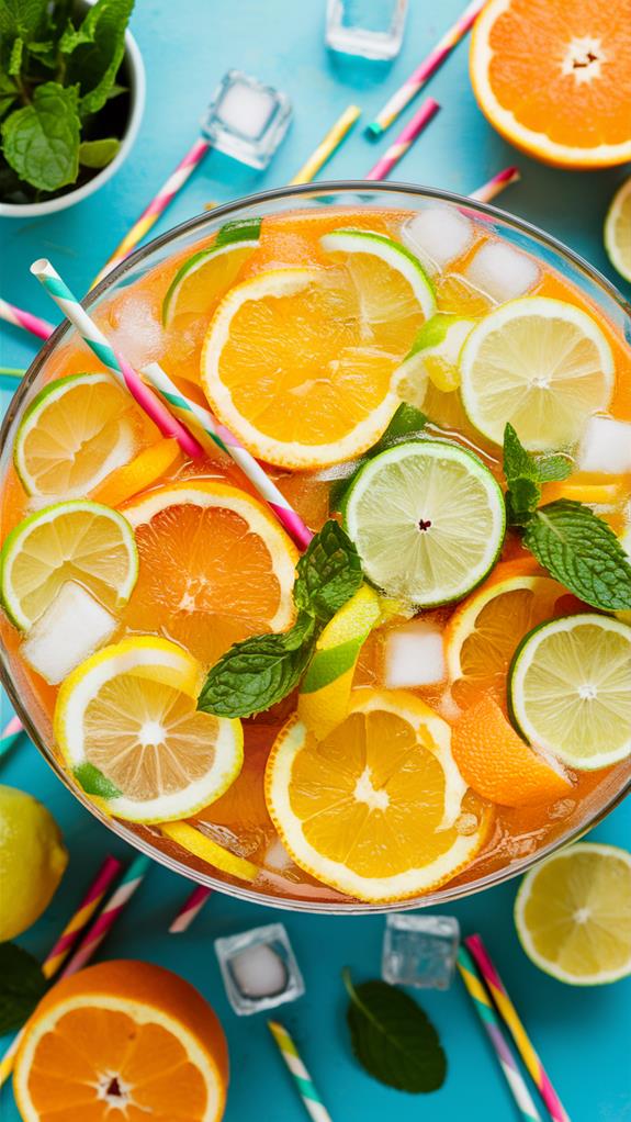 refreshing citrus fruit drink