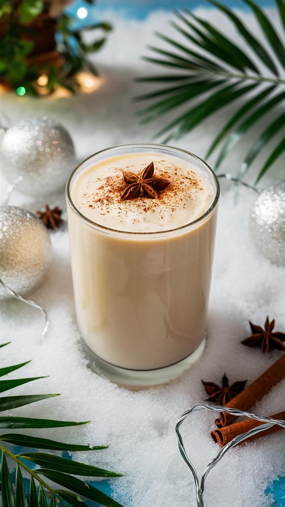 refreshing coconut chai beverage