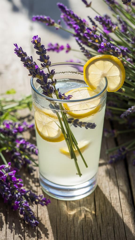 refreshing floral citrus drink